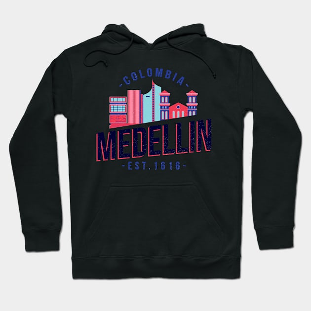 City of Medellin Hoodie by EarlAdrian